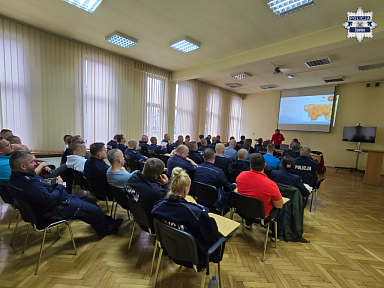 Policjanci na szkoleniu GOPR 