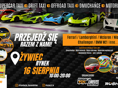 Piknik charytatywno-motoryzacyjny z Lamborghini, Ferrari, McLaren i innymi unikatowymi autami! 