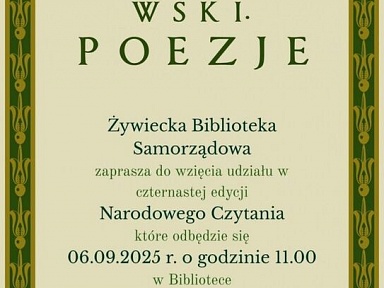 Narodowe czytanie 2025